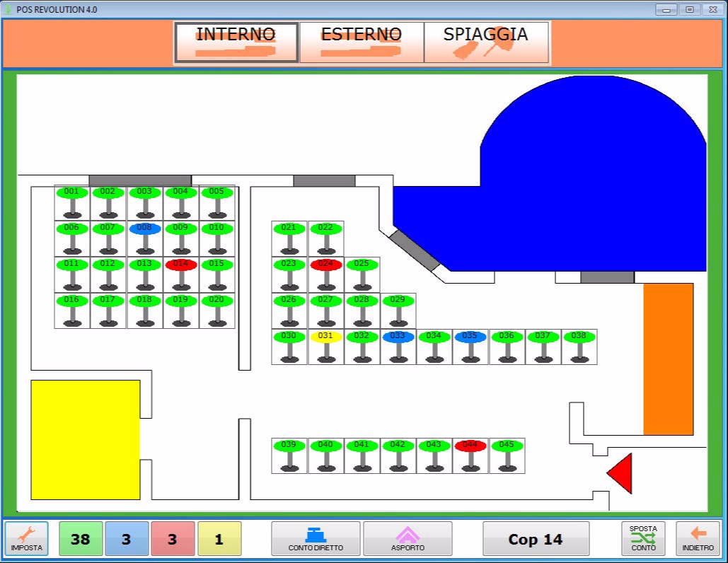Mappa tavoli Pos Revolution